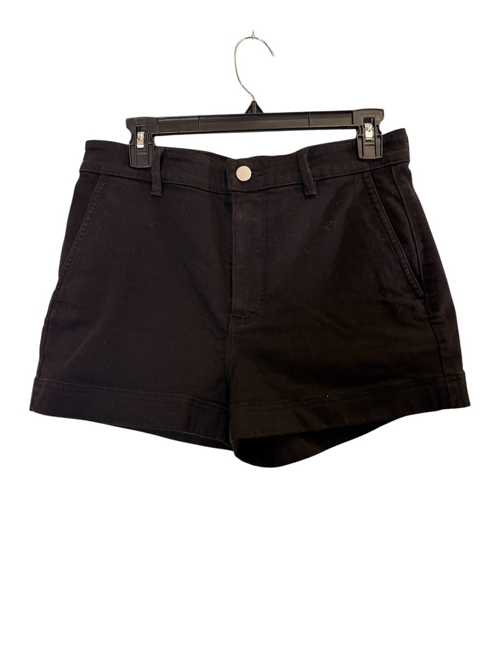Everlane Women’s Classic Black High-Rise Cotton Stretch Casual Shorts Sz 8